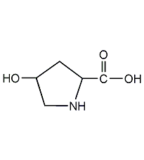 L-4-羥基脯氨酸結構式