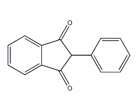 2-苯基-1,3-茚滿二酮結(jié)構(gòu)式